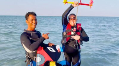 Aprender Kite Surf Hurghada Lección para Principiantes Laguna Somera