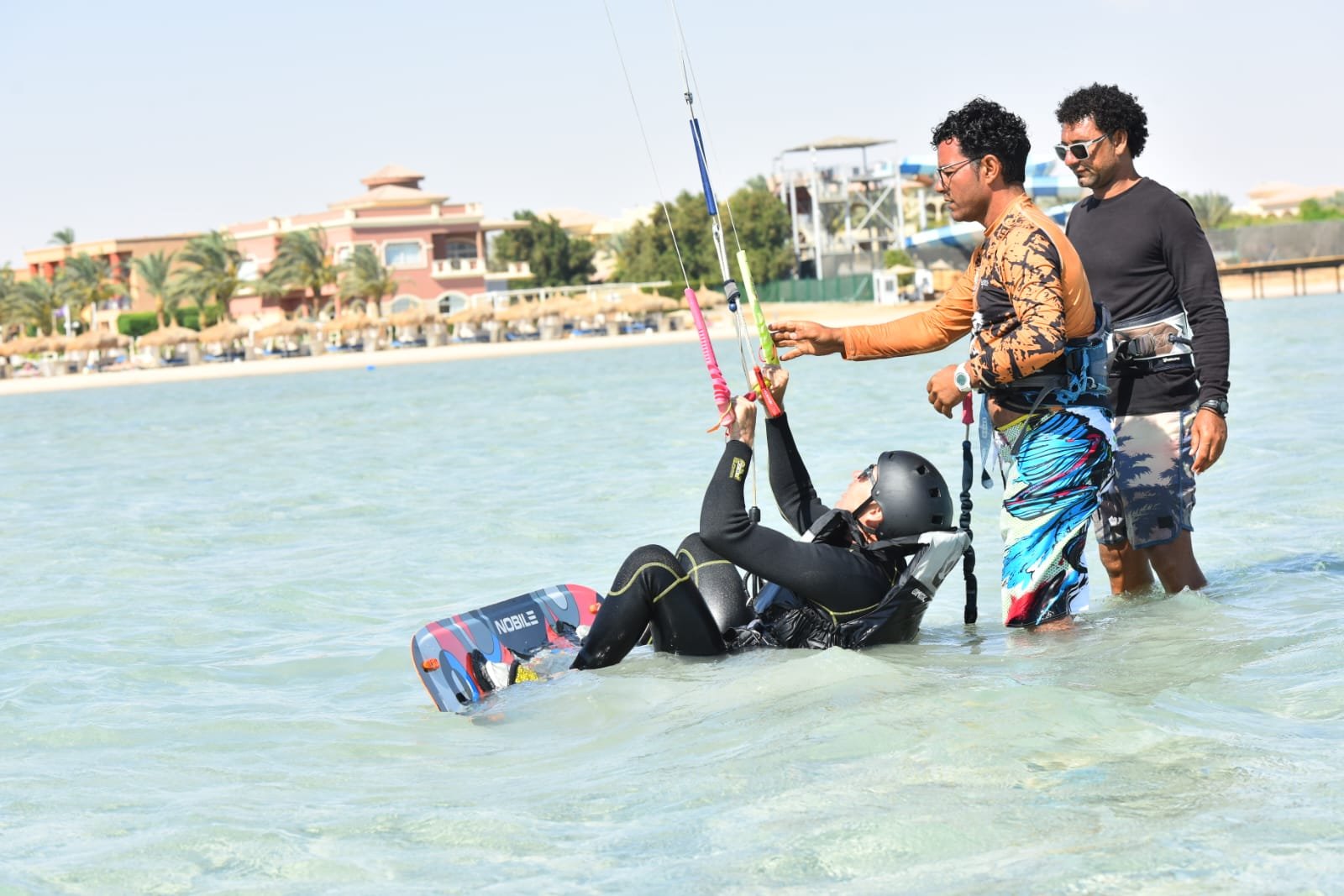 Kite safari family trip to a sandbar island with Masters Surf School, Red Sea