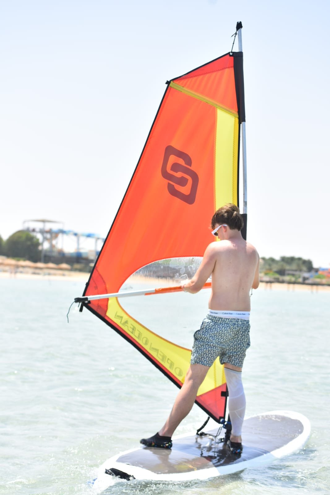 Windsurfing tours Hurghada Egypt Red Sea action shot