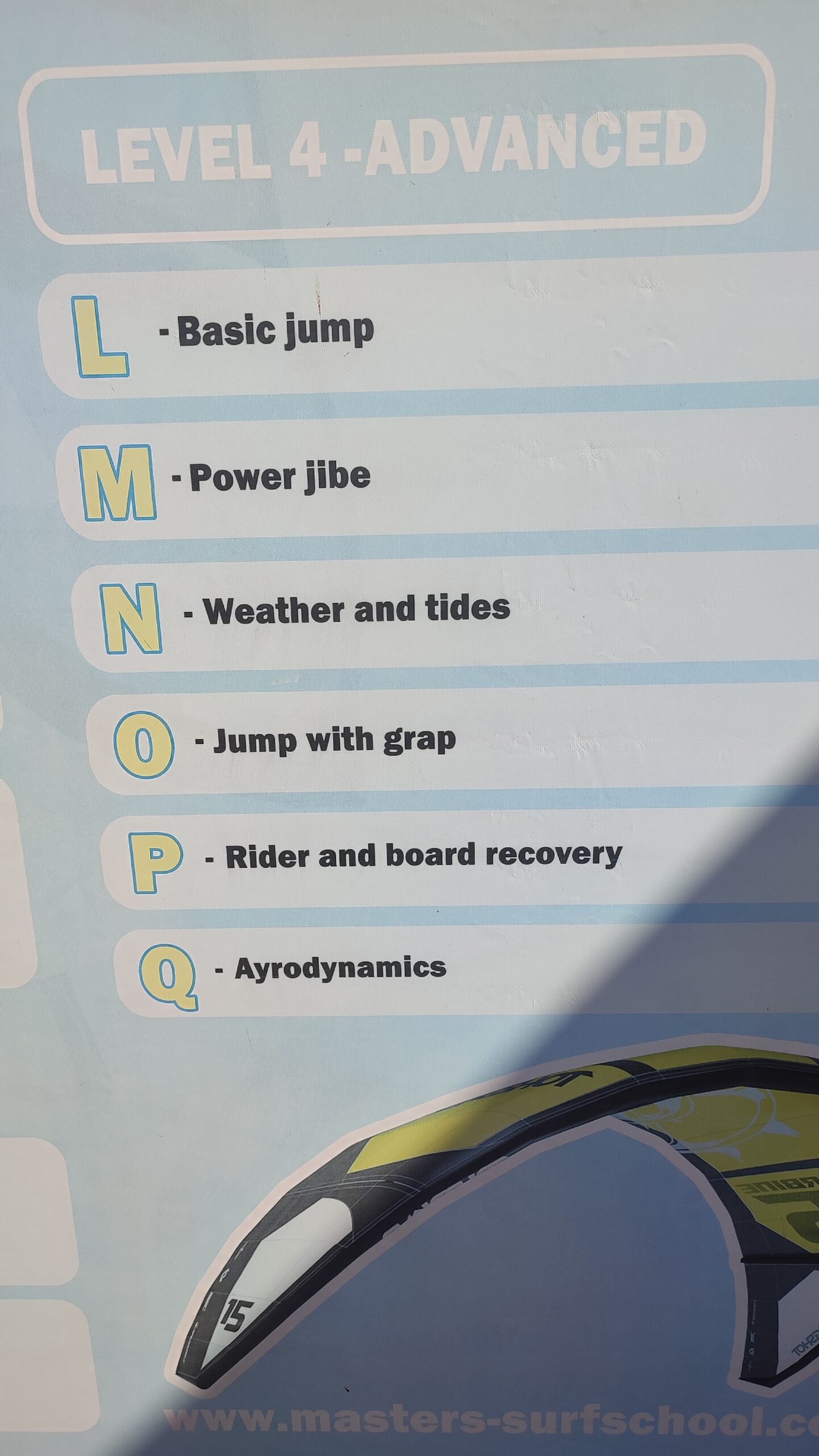 IKO-Zertifizierungslogbuch und Marken-Kit-Kitesurfkurs